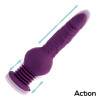 ACTION Gode Vibrant Va-et-Vient Booster 12 x 4.2cm